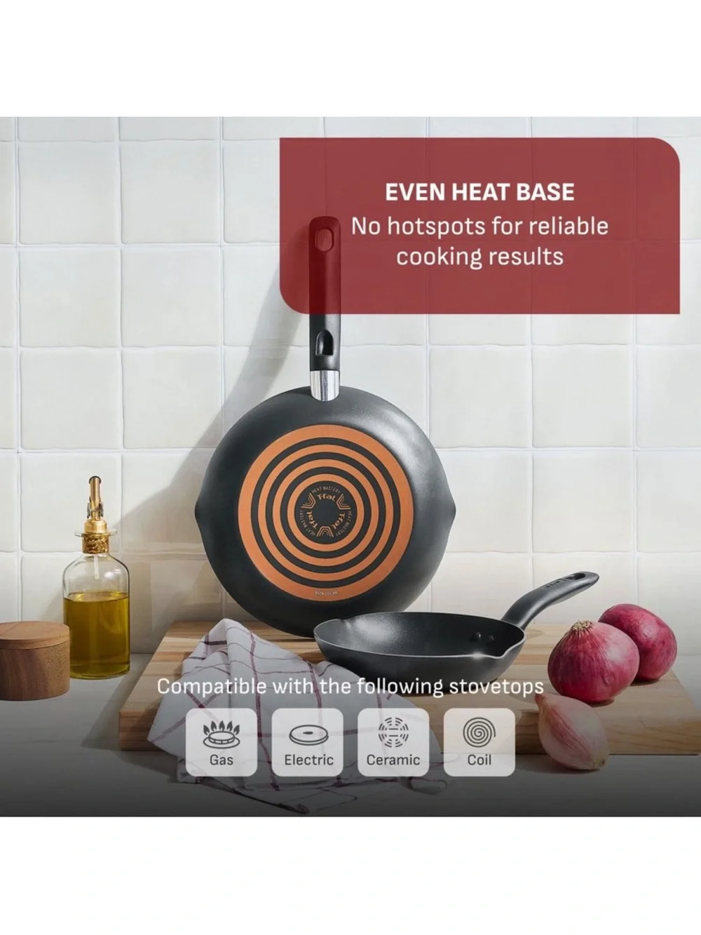 T-Fal Simply Cook 5qt Nonstick Saute Pan with Lid Black